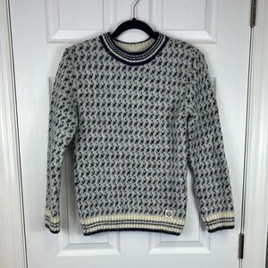 Icewear Iceland blue white wool sweater sz xs
